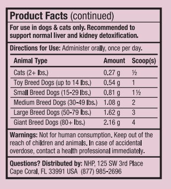 Dr. Mercola Liver and Kidney Support for Pets (now Bark & Whiskers Detox Support)