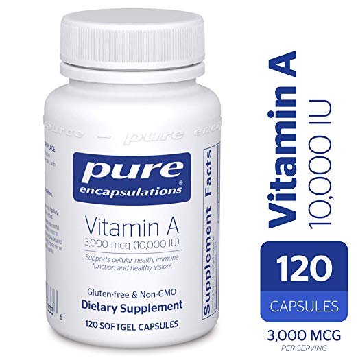 Pure Encapsulations Vitamin A (10,000 IU)
